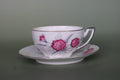 Bougie vintage grosses fleurs