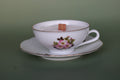 Bougie vintage fleurs roses