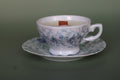 Bougie vintage holographique bleue