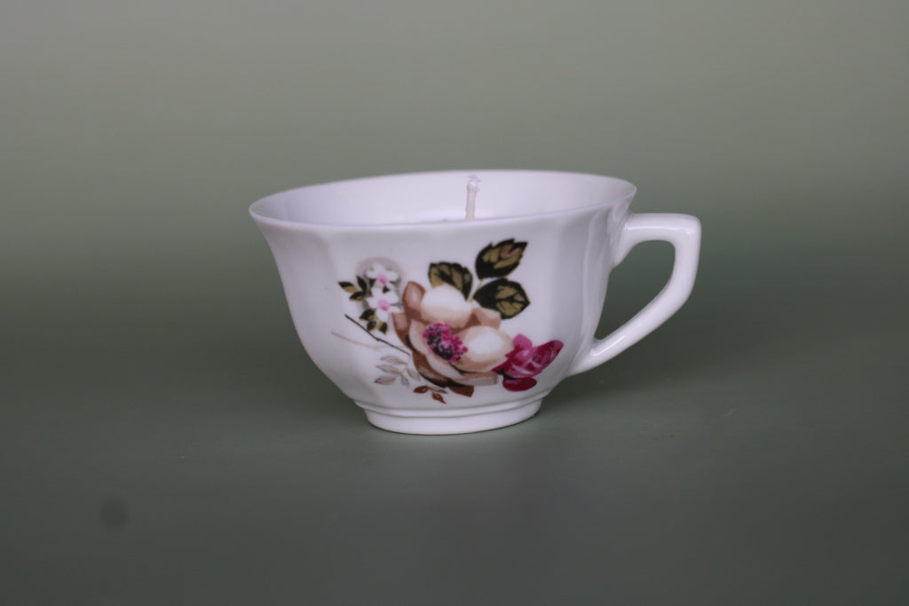 Bougie vintage roses