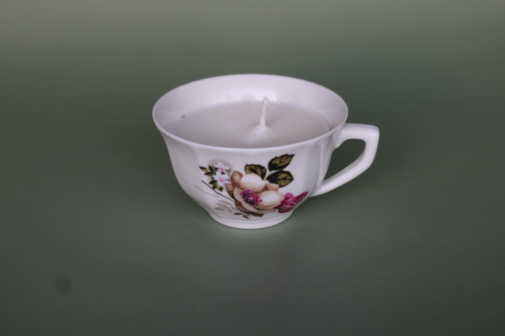 Bougie vintage roses
