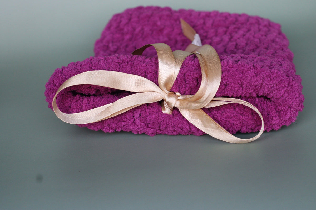 Pochette de livre moumoute rose