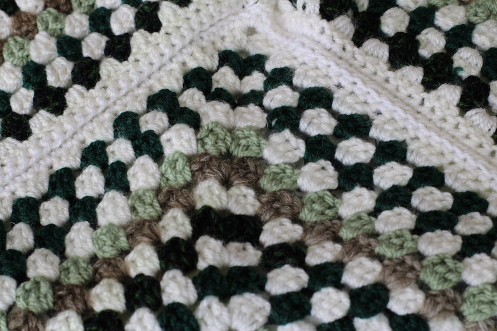 Tote bag au crochet vert