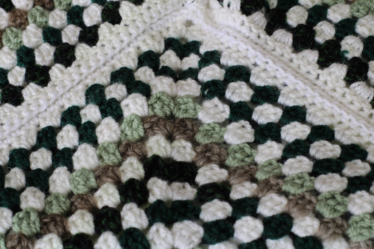 Tote bag au crochet vert